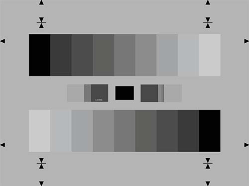 彩色摄像机灰度测试卡